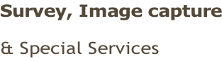 Survey, Image capture & Special Services
